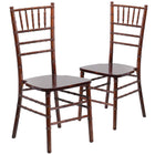 Flash Furniture HERCULES Series Fruitwood Chiavari Chairs - 2 Pack-1100 lb. Static Weight Capacity