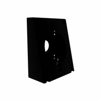 CTA Digital Premium Double VESA Wedge and Outlet/PoE Cover for Tablets with 75 x 75 and 100 x 100 VESA Standards - Black-It can be mounted on walls or tabletops