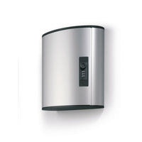 Durable Predrilled Brushed Aluminum Key Cabinet with Combination Lock - 36 Key - Silver-Silver
