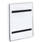Azar Displays Sign Holder with Magnetic Tape, 10 Pack (129932)-Clear Acrylic