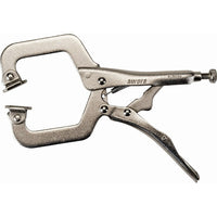 Aurora Tools Locking Pliers With Swivel Pads, 6" Length, C-Clamp - 6 Pack-Type: C-Clamps with swivel pads