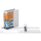 QuickFit Jr. Hevy Duty 8.5" x 5.5" View Binder - Round Ring - 2" - White - 6 Pack-2"