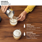 Keurig Milk Frother For Lattes And Cappuccinos - Features Hot And Cold froth Function - Black-Easy to clean: no need to spend hours cleaning up after perfecting your barista skills; simply wash the keurig milk frother in the sink with a bit of soap and let it air dry before the next use