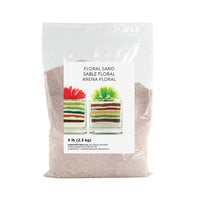 Sandtastik Floral Coloured Sand, 5 lb (2.3 kg) Bag, Light Silver-Coarse grain with natural sparkle throughout