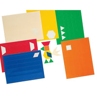 Ideal Pattern Blocks Stickers, Grades P - 6th, 1800 Pack (ID-34424)-Age group and grade: Ages 4 - 12 years and grades preschool - 6th