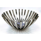 Elegance Stainless Steel Hilary Round Basket 14"-Not microwave safe