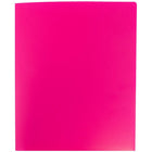 JAM Paper Plastic Heavy Duty Two Pocket Folders, Fuchsia Pink, 108 Pack (383HFUB)-5