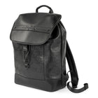 The Rolling Stones Paint it Black Collection Leather Backpack - Black-Adjustable padded shoulder straps for maximum comfort