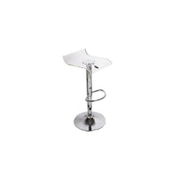 Plata Import, Algarin Adjustable Stool, Clear (ST-8030)-Bar or Dining Stool