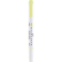 Zebra Mildliner Double Ended Highlighter - Sherbet Yellow-Sherbet Yellow