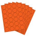 JAM Paper - Joints d'autocollants pour étiquettes circulaires - 1 2/3 po de diamètre - Orange - Paquet de 120-5