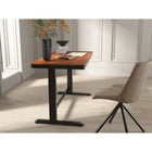 Koble Juno 47.2"W Height Adjustable Smart Desk with Drawer - Walnut-USB ports X2