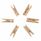 JAM Paper Wood Clip 1.5" Clothespins - Natural - 30 Pack-These clothing pins are made from high quality wood that has a smooth finish