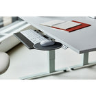 Humanscale 6G Keyboard System, White-Hypoallergenic Gel palm supports offer height and durability, and are designed to be compatible with human skin