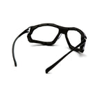 Pyramex Proximity Safety Eyewear Glasses, Clear H2X Anti-Fog, 12 Pack-Scratch resistant polycarbonate lens with black frame