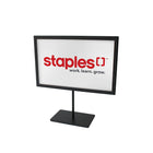Futech Countertop Metal Sign Holder - Black - 2 Pack-The CTS0152 Countertop Black Base Sign Holder is a double-sided display. This display can be used for displaying information or simply have it for promotional purposes.