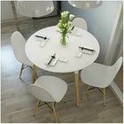 Nicer Furniture Eiffel Style Dining Table with 47" Table Top - White-47" Round
