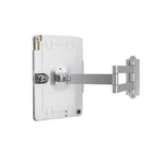 CTA Digital Articulating Wall Mounting Security Enclosure for iPad Gen 7 and 8, iPad Air 3 and 10.5" iPad Pro - Silver-Arm easily mounts to any wall with included hardware