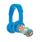 BuddyPhones Play+ CoolBlue-SafeAudio 75/85/94dB Volume Limit