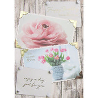 Rosedale 5-1/2" x 8" Someone Special Birthday Enjoy A Day Just For You Greeting Cards And Envelopes, 12 Pack (15824)-Printed on premium uncoated card stock