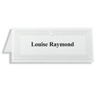 St. James Place Cards - 1-3/4 x 4-1/4" - White - Laser/Inkjet Printable - Capital Emboss - 60 Pack-Premium 47 lb bond paper, simple yet elegant