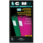 Gemex Self-Adhesive Vinyl Binder Spine Label Holders with Inserts, Clear, 1 1/8" x 3 1/2", 10 Pack-Self-adhesive backing quickly and easily attaches to binder spine
