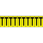 Accuform Signs Identify Locations, Supplies & Tools, Individual Letter & Number Markers, T, 1-15/16", 30 Pack-Character T
