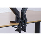 North Bayou 22"-32" Gas-Strut Desktop Dual Monitor Arm with USB Port - Black (F195-A)-Upright lift distance: 13.6"