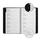 Staples Address Book - 5" W x 8" H - Black - Bilingual-13 tabs help you easily navigate through your contact pages