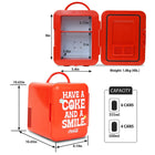 Coca-Cola Smile 1971 Series Mini Fridge 6 Can Cooler/Warmer-10