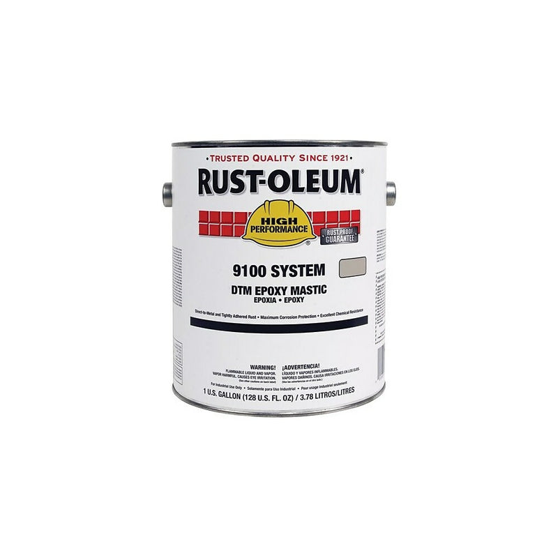 Rust-Oleum DTM Epoxy Mastic Base Paint, Black 1gal (9179402