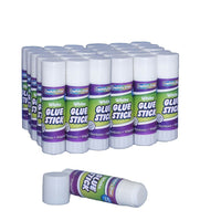 Chenille Kraft Economy Glue Sticks 0.28 Oz., Clear, 24 Pack (CK-338330)-Clear glue sticks for several art and craft projects
