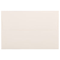 JAM Paper A8 Invitation Envelopes, 5.5 x 8.125, Strathmore Natural White Pinstripe, 250 Pack (191213H)-Natural white Strathmore recycled envelope