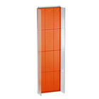 Azar Displays Pegboard Powerwing Display, 60" x 16.75", Orange (700356-ORG)-Orange plastic