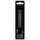 Merangue Cross Compatible Mini Ballpoint Pen Refills - Medium Tip - Black - 2 Pack-Cross Type Refill - Black Ink