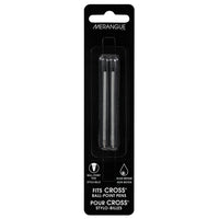 Merangue Cross Compatible Mini Ballpoint Pen Refills - Medium Tip - Black - 2 Pack-Cross Type Refill - Black Ink