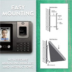 Acroprint Biolook Punch Clock With Face Recognition & Fingerprint Punching-Bright Digital Display