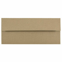 JAM Paper #10 Business Premium Envelopes - 4 1/8" x 9 1/2" - Brown Kraft Paper Bag - 100 Pack-Colour: Brown Kraft