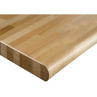 Kleton Laminated Hardwood Workbench Top, 60" W x 48" D, Bullnose Edge, 1-3/4" Thick-Depth: 48"