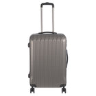 Nicci Grove 24"Hardside Check-in Luggage - Charcoal Grey-ABS outer shell