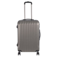 Nicci Grove 24"Hardside Check-in Luggage - Charcoal Grey-ABS outer shell