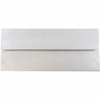 JAM Paper #10 Metallic Business Envelopes - 4.125" x 9.5" - Stardream Silver - 25 Pack-Colour: Stardream Silver