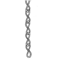Campbell Chains, Chain Length: 100' (30.4 M), Working Load Limit: 10 Lbs. (0.005 Tons) (801624)-Working Load Limit: 10 lbs. (0.005 tons)