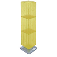 Azar Displays 14" x 14" x 60" Interlocking Pegboard Display, Yellow (701464-YEL)-Works great with Azar's line of hooks and accessories