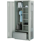 All-welded Deluxe Gear Locker4, Grey, Assembly Type, Welded, Assembled-Overall Depth - 24"
