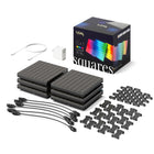 Twinkly Squares 6-Tile Multicolour Starter Kit with Adaptor - Black-Multicolour RGB LEDs - 16 million colours