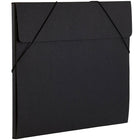 JAM Paper Kraft Chipboard Portfolio, Elastic Closure, Large, 11 x 15 x.38, Black Kraft, 2 Pack (6102 202g)-Material: Chipboard