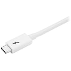 StarTech Thunderbolt 3 Cable, 20 Gbps, 6.6 ft, White (TBLT3MM2MW)-Supports 20 Gbps data throughput