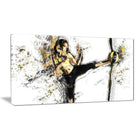 Designart Kick Ball Canvas Art Print, (PT2521-32-16)-Print