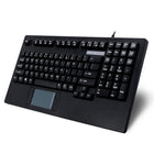 Adesso EasyTouch Rackmount Touchpad Keyboard - Black-104 Keys